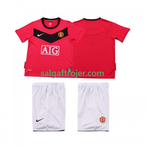 Manchester United 2009 2010 Fodboldtrøjer Børn Retro Hjemmebanesæt Kort ærmer Manchester United 2009 2010 Fodboldtrøjer Børn Retro Hjemmebanesæt Kort ærmer